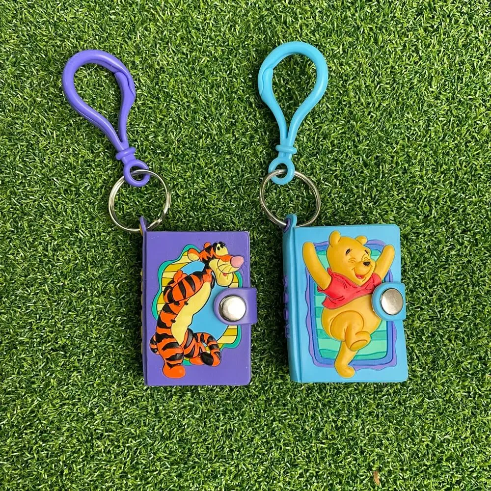 Vintage Lot Winnie the Pooh Tigger Mini Notebook Keychains